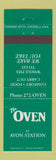 Matchbook Cover - The Oven at Avon Station