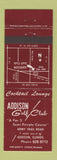 Matchbook Cover - Addison Golf Club Addison IL