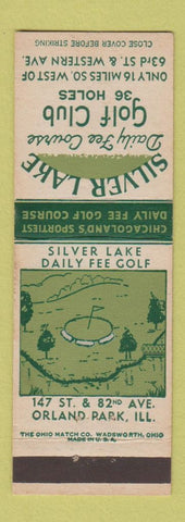 Matchbook Cover - Silver Lake Golf Club Orland Park IL