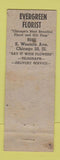 Matchbook Cover - Evergreen Golf Club Chicago IL ARROW