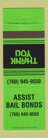 Matchbook Cover - Assist Bail Bonds