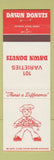 Matchbook Cover - Dawn Donuts