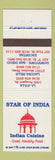 Matchbook Cover Star of India Indian Restaurant La Jolla Encinitas San Diego CA