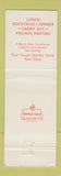 Matchbook Cover - Thai House Restaurant Arlington VA WEAR