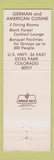 Matchbook Cover - Edel Haus Estes Park Colorado 1976