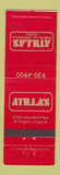 Matchbook Cover - Atilla's Turkish Restaurant Arlington VA