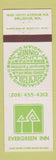 Matchbook Cover - Evergreen Inn Bellevue WA