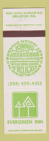 Matchbook Cover - Evergreen Inn Bellevue WA