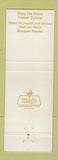 Matchbook Cover - Renaissance French Restaurant Miami FL