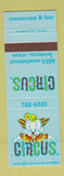 Matchbook Cover - Circus Restaurant Bar Houston TX clown