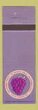 Matchbook Cover - The Natural Snack Grapes
