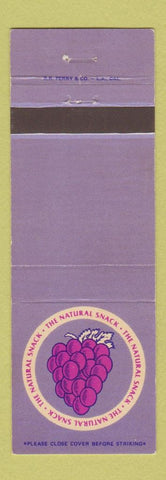 Matchbook Cover - The Natural Snack Grapes