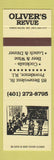 Matchbook Cover - Oliver's Revue Providence RI