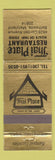 Matchbook Cover - Thai Place Restaurant Bethesda MD