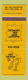 Matchbook Cover - Cafe Maspero New Orleans LA