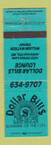 Matchbook Cover - Dollar Bills Lounge Jefferson City MO TEAL