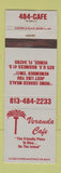 Matchbook Cover - Veranda Cafe Venice FL