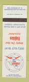 Matchbook Cover - The Texas Longhorn Cafe Mississauga ON WEAR