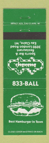 Matchbook Cover - Double Day's Hamburgers Eau Claire WI
