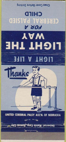 Matchbook Cover - Cerebral Palsy Treatment Omaha NE 30 Strike