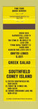 Matchbook Cover - Southfield Coney Island MI Leo's YELLOW
