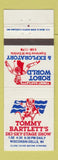 Matchbook Cover - Tommy Bartlett's Robot World Ski Show Wisconsin Dells WI