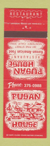 Matchbook Cover - Pusan House Korean Restaurant Monterey CA