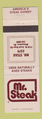 Matchbook Cover - Mr Steak Milwaukee WI