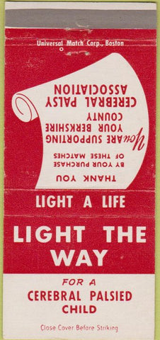 Matchbook Cover - Cerebral Palsy Treatment Berkshire County MA? 30 Strike