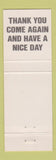 Matchbook Cover - Onassis Coney Island Southgate MI