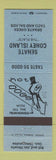 Matchbook Cover - Senate Coney Island Hot Dogs Southfield Detroit MI BLUE
