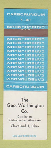 Matchbook Cover - Geo Washington Carborundum Cleveland OH Abrasives