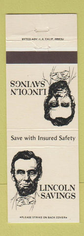 Matchbook Cover - Lincoln Savings Los Angeles CA Abraham
