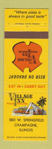 Matchbook Cover - Village Inn Pizza Parlors Champagne IL Champaign