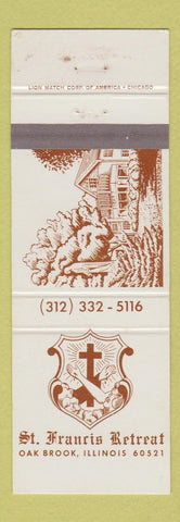 Matchbook Cover - St Francis Retreat Oak Brook IL Religious