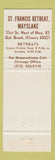 Matchbook Cover - St Francis Retreat Oak Brook IL Religious