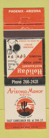 Matchbook Cover - Arizona Manor Hotel Phoenix AZ