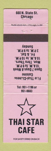 Matchbook Cover - Thai Star Cafe Chicago IL WEAR