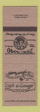 Matchbook Cover - Wooden Nickel Cafe Lounge Tenino WA