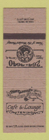 Matchbook Cover - Wooden Nickel Cafe Lounge Tenino WA