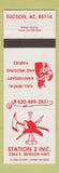 Matchbook Cover - Station 2 Inc Tucson AZ