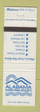 Matchbook Cover - Alabama Super Park Resorts AL WEAR