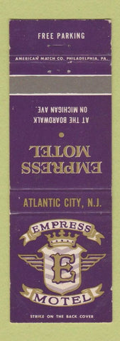 Matchbook Cover - Empress Motel Atlantic City NJ