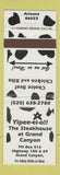 Matchbook Cover - Yipee ei o!! Steak House Grand Canyon AZ