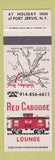 Matchbook Cover - Red Caboose Lounge Port Jervis NY