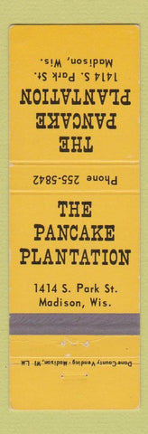 Matchbook Cover - Pancake Plantation Madison WI