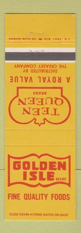 Matchbook Cover - Teen Queen Foods Golden Isle