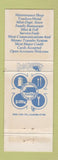 Matchbook Cover - Truckers World Truck Stop Greenwood IN Oakwood IL