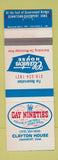 Matchbook Cover - Clayton House Gay Nineties Davenport IA