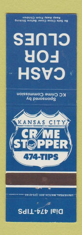 Matchbook Cover - Kansas City MO Crime Stoppers
